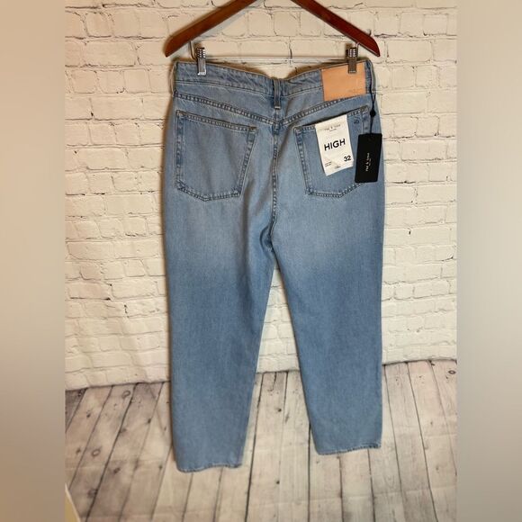 RAG AND BONE Alex Non stretch High Waist Straight Leg Fly buttons Jeans - Picture 13 of 14